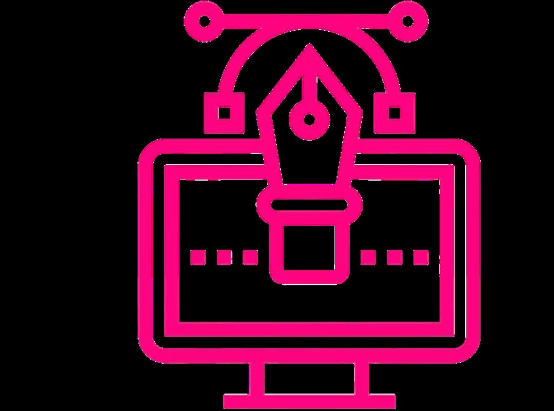 Digital design and creativity symbol